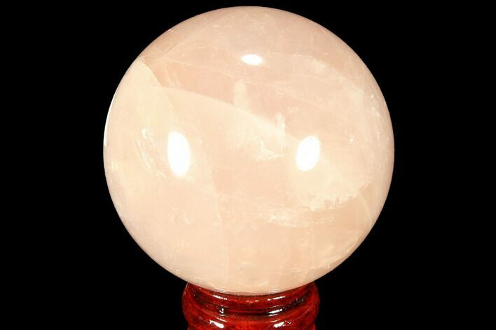 Polished Rose Quartz Sphere - Madagascar #87695